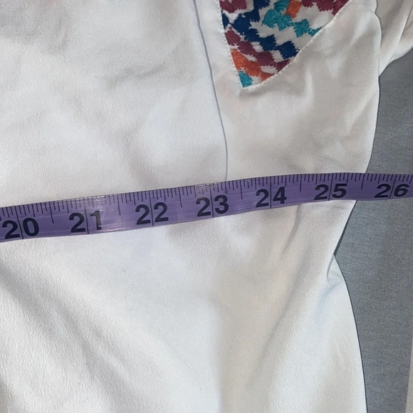 Sloan Rouge  luxury Aztec embroidered open kimono cover up Sz S - Picture 13 of 14